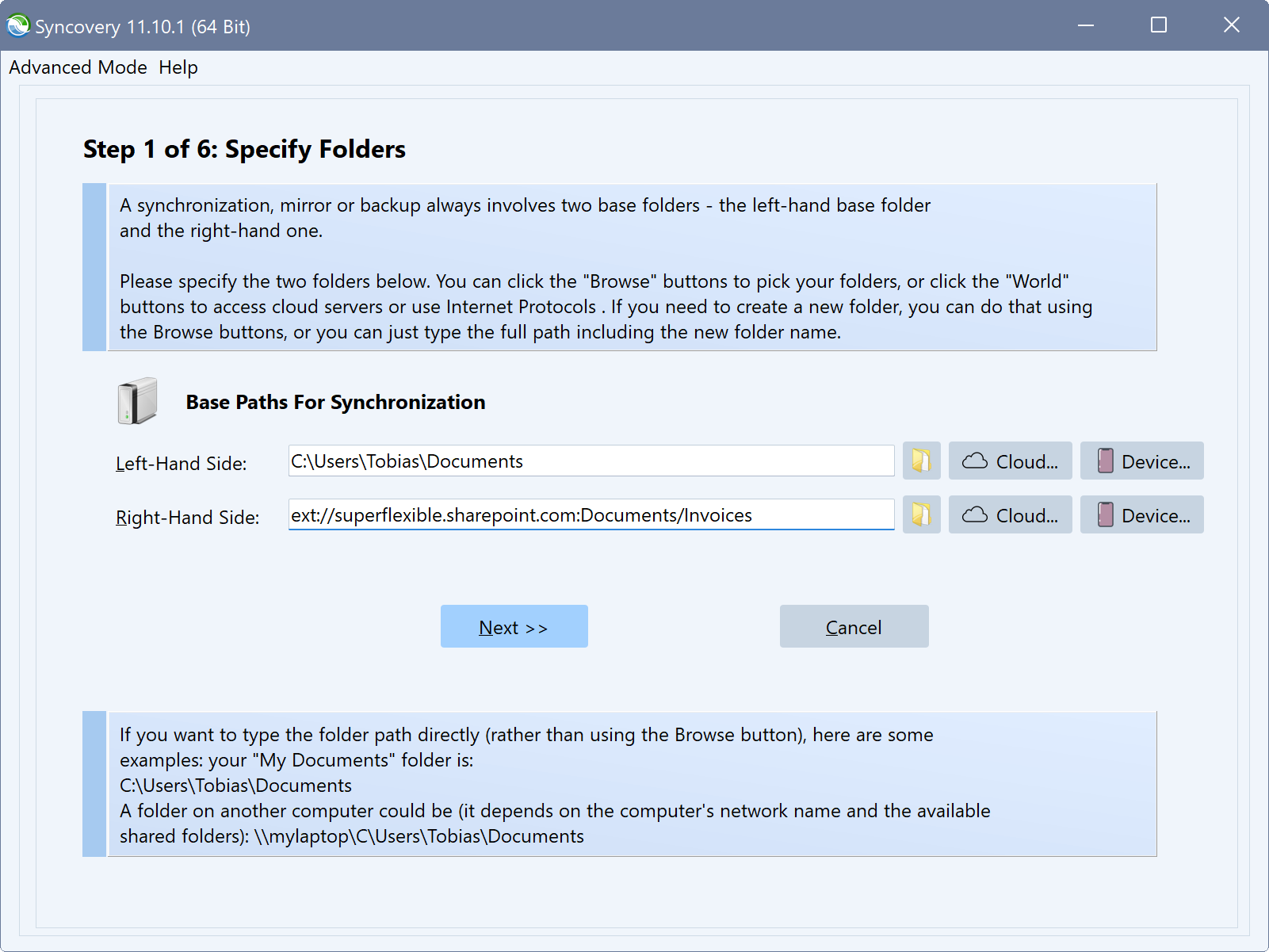 Sincronizzazione di SharePoint in modalità guidata